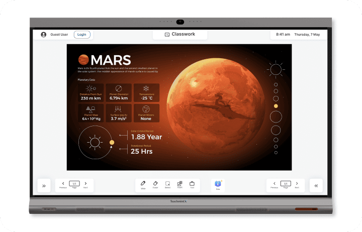 Teachmint X Smart board for teaching